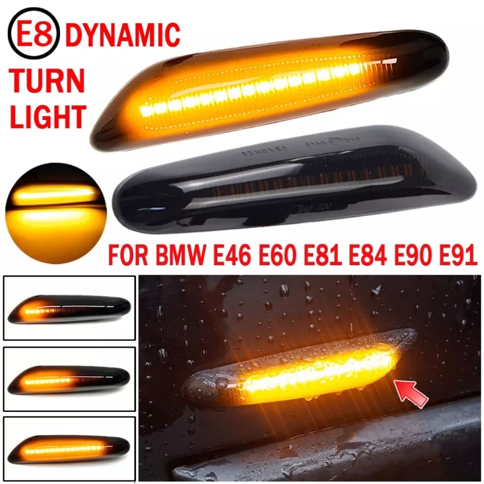 Piscas led dinâmicos BMW E90/E91/E92/E81 Mini Cooper Peugeot Citroen