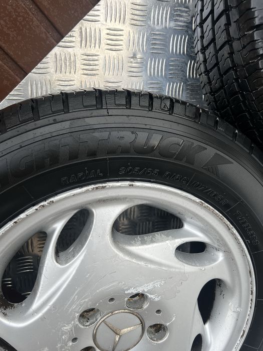 Felgi Aluminiowe z Oponami zimowymi 205/65R16C Mercedes Vito W638