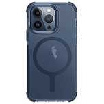 Etui UNIQ Combat Magclick Charging do iPhone 15 Pro - niebieskie