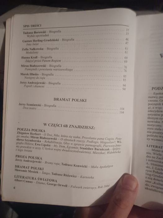 Ściąga Opracowania Polska literatura współczesna do 1956.  Popławska