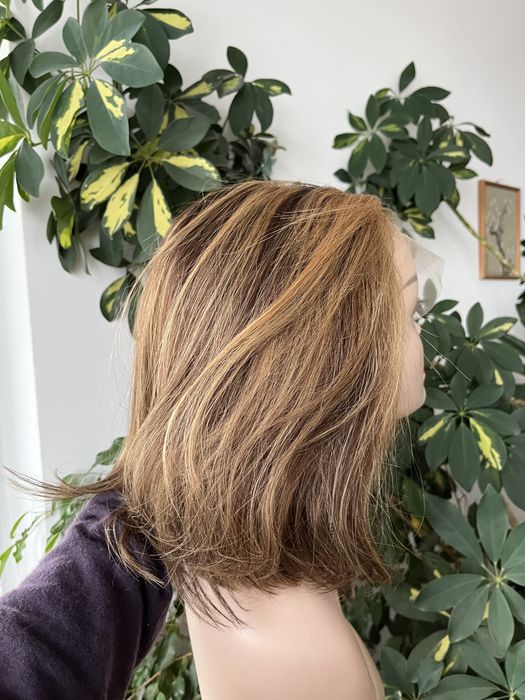 Peruka wlosy naturalne mikroskora balejaz pasemka