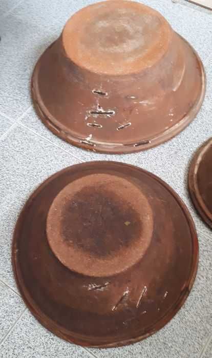Alguidar de barro antigo - as 3 unidades por 15 euros