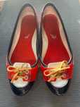 Mokasyny ze skóry naturalnej lakierowanej Tod’s, rozmiar 36,5, ory