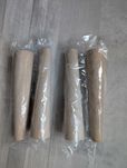 Noga bukowe 20 cm buk nóżka prosta surowa 4 sztuki