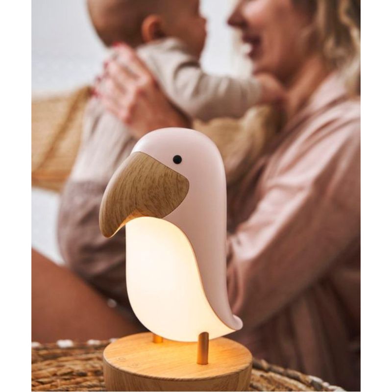 Maskonur Lampka z Głośnikiem Różowa - Rabbit & Friends