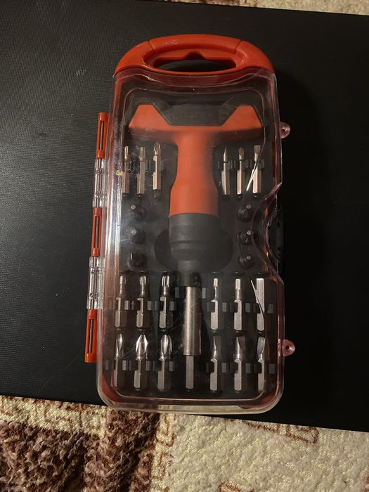 Отвёртка с набором бит JIANXIANG, 25 предметов в кейсе