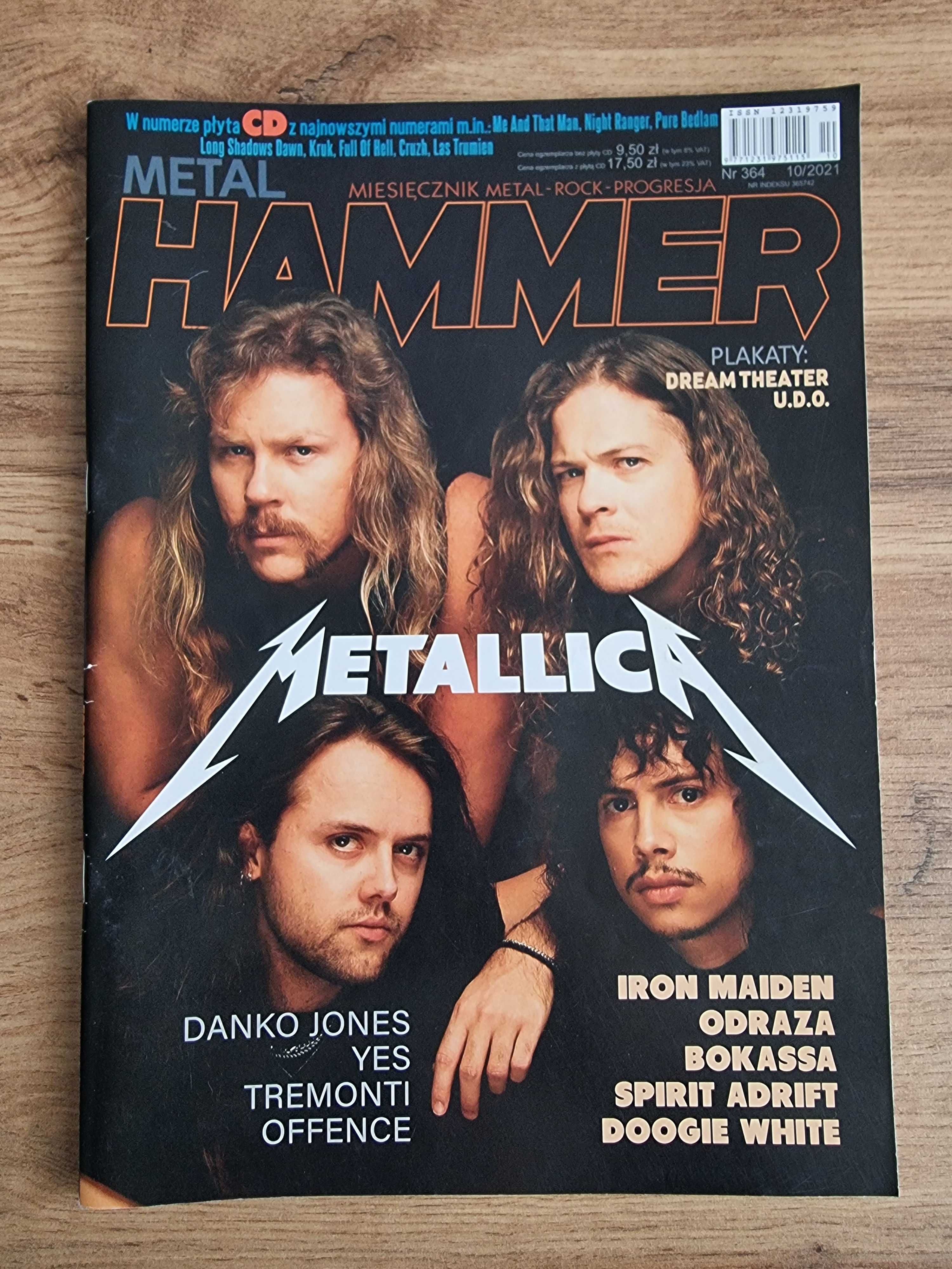 Metal Hammer 2021 - Metallica, Plakaty: Dream Theater i U.D.O.