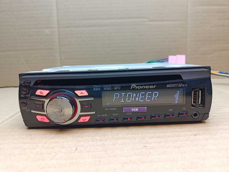 Radio CD USB MP3 AUX  Pioneer deh-2300ub Mosfet 50W x 4