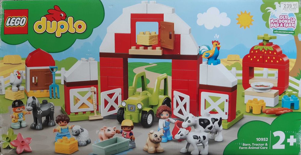 Lego Duplo 10952 - farma, traktor, zwierzęta.