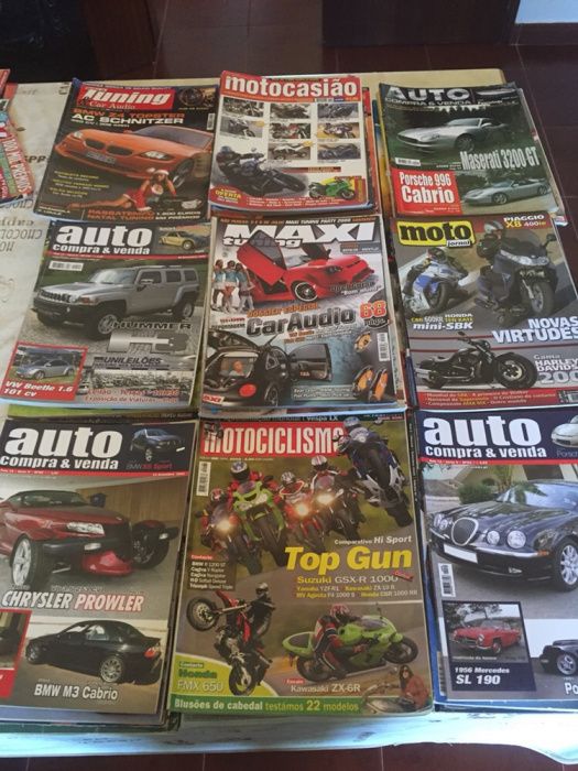 Conjunto Revistas Carros e Motos