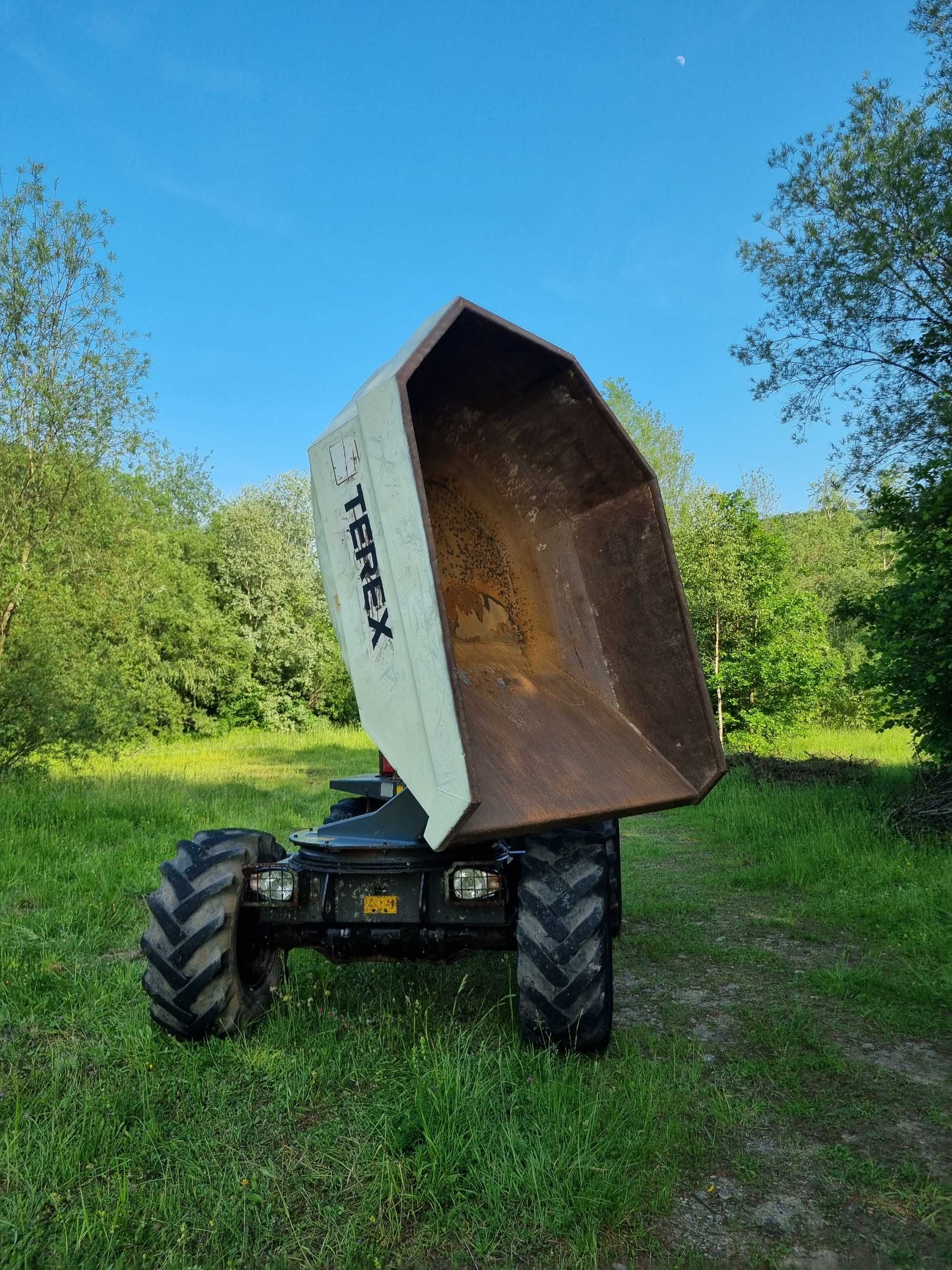 Wozidło 6ton TEREX JAK NOWE z Norwegii 4X4 OBRÓT Kiper PERKINS TURBO