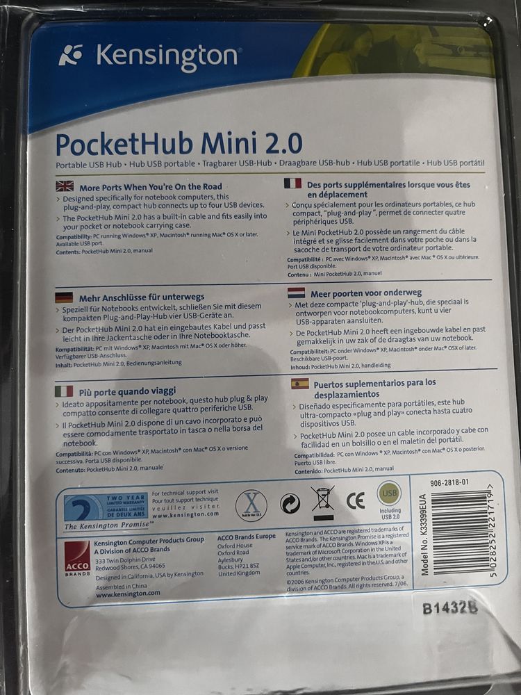 PocketHub 4 porty USB
