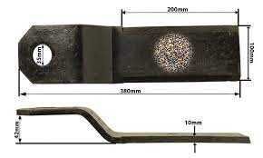 nóż do kosiarki sadowniczej tłuki rozdrabniacz sadu stal borowa noże