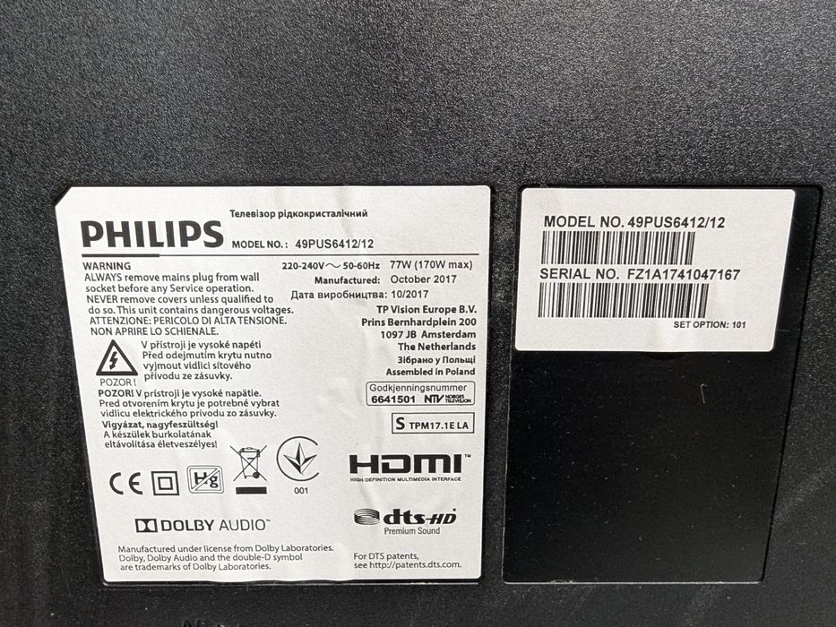 Philips 49PUS6412 4K UltraHD AndroidTV