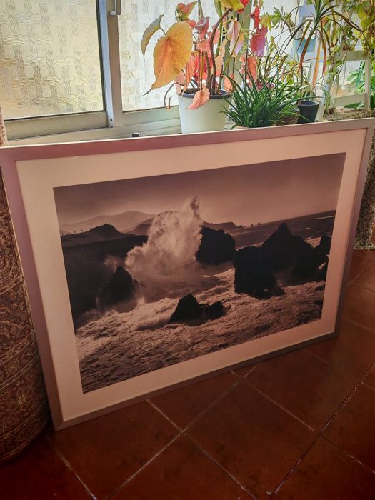 Quadro grande Ikea com paisagem
