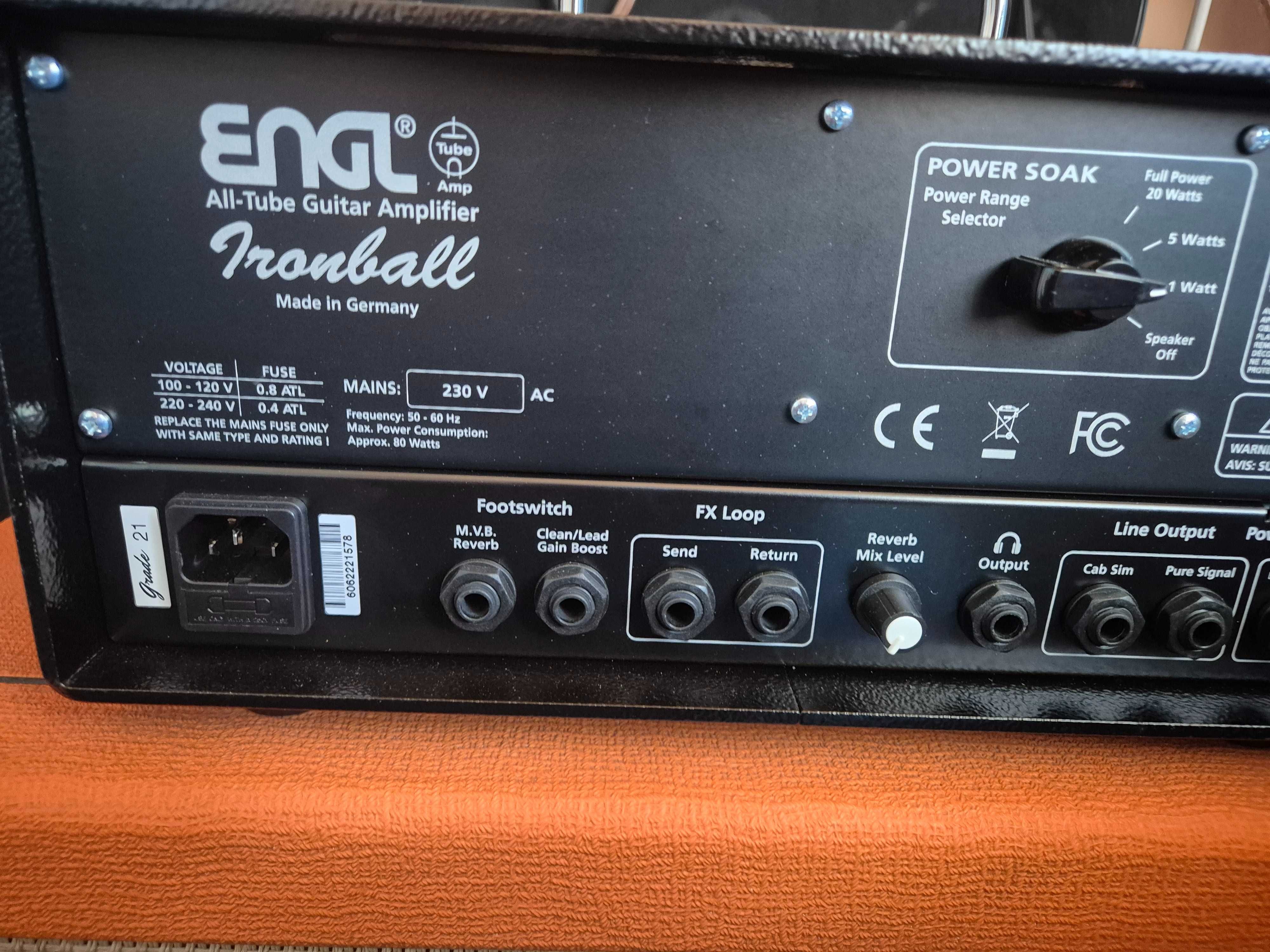 Wzmacniacz gitarowy head ENGL Ironball E606 pełna lampa stan idealny
