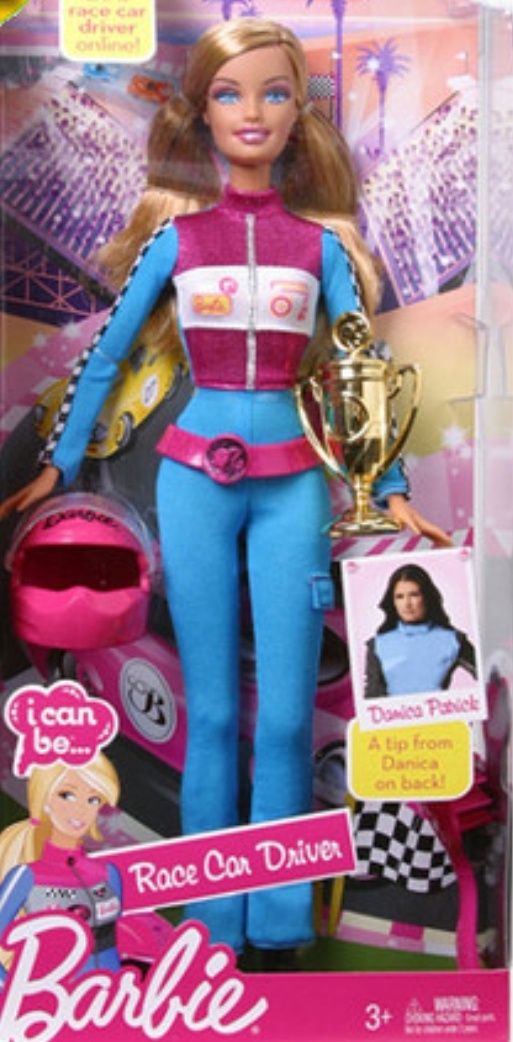Lalka Barbie NOWA kierowca wyścigowy UNIKAT zapakowana