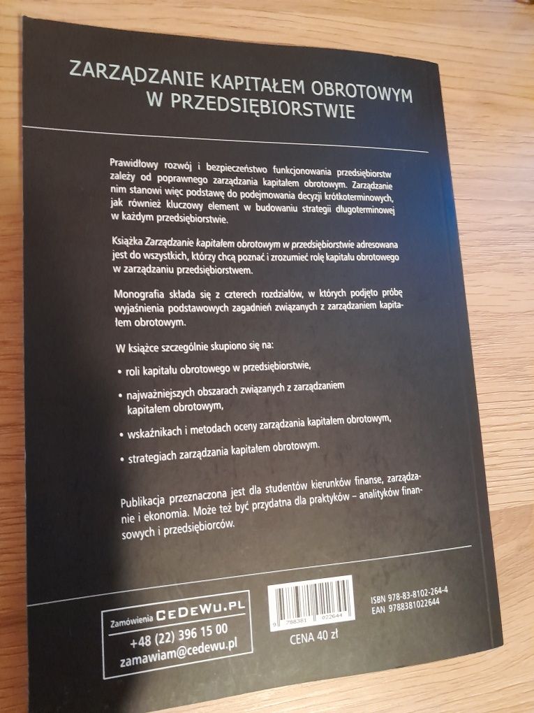 Zarządzanie kapitałem obrotowym w przedsiebiorstwie