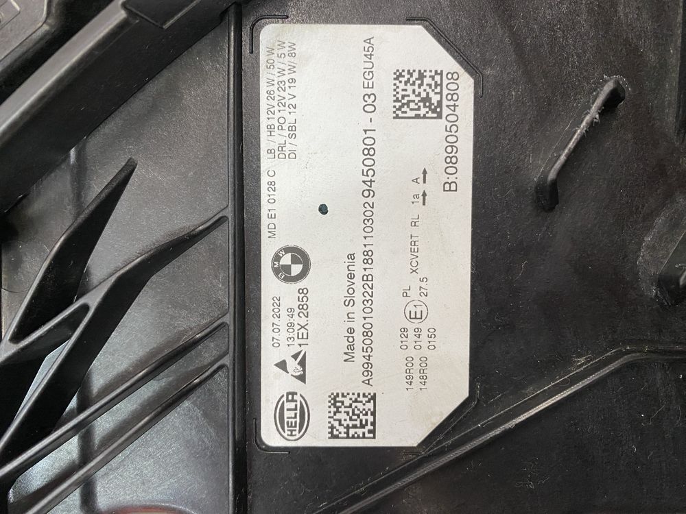 Lampa przód BMW G20 G21 lift