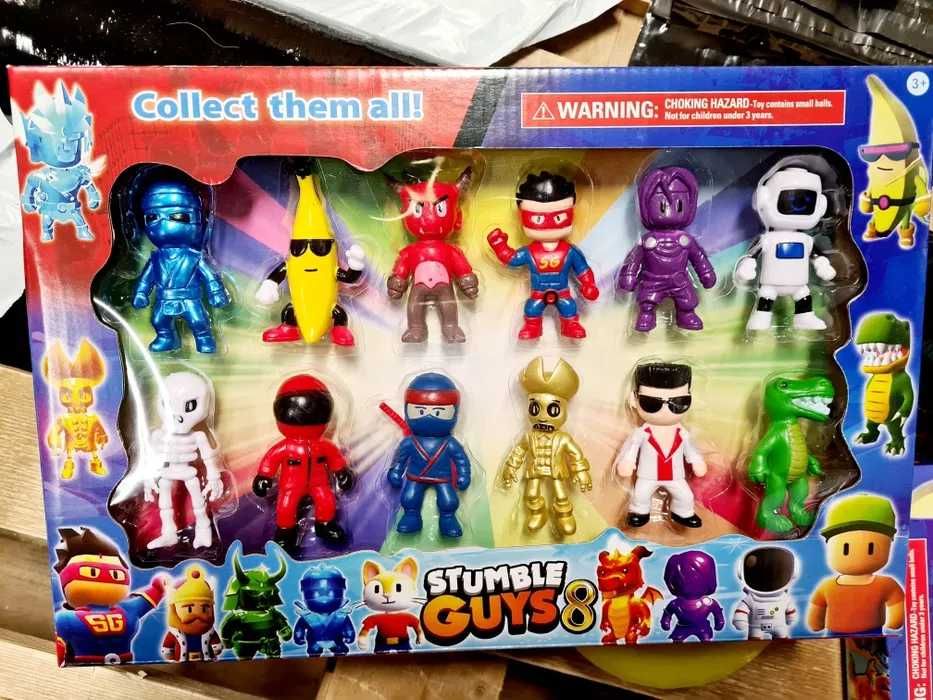 Nowy zestaw 12 figurek figurki Stumble Guys - zabawki
