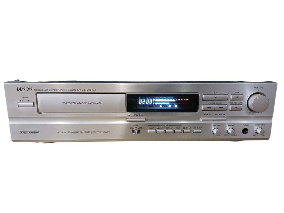 Magnetofon kasetowy Denon DRS-610 SZAMPAŃSKI, STAN CELUJĄCY-