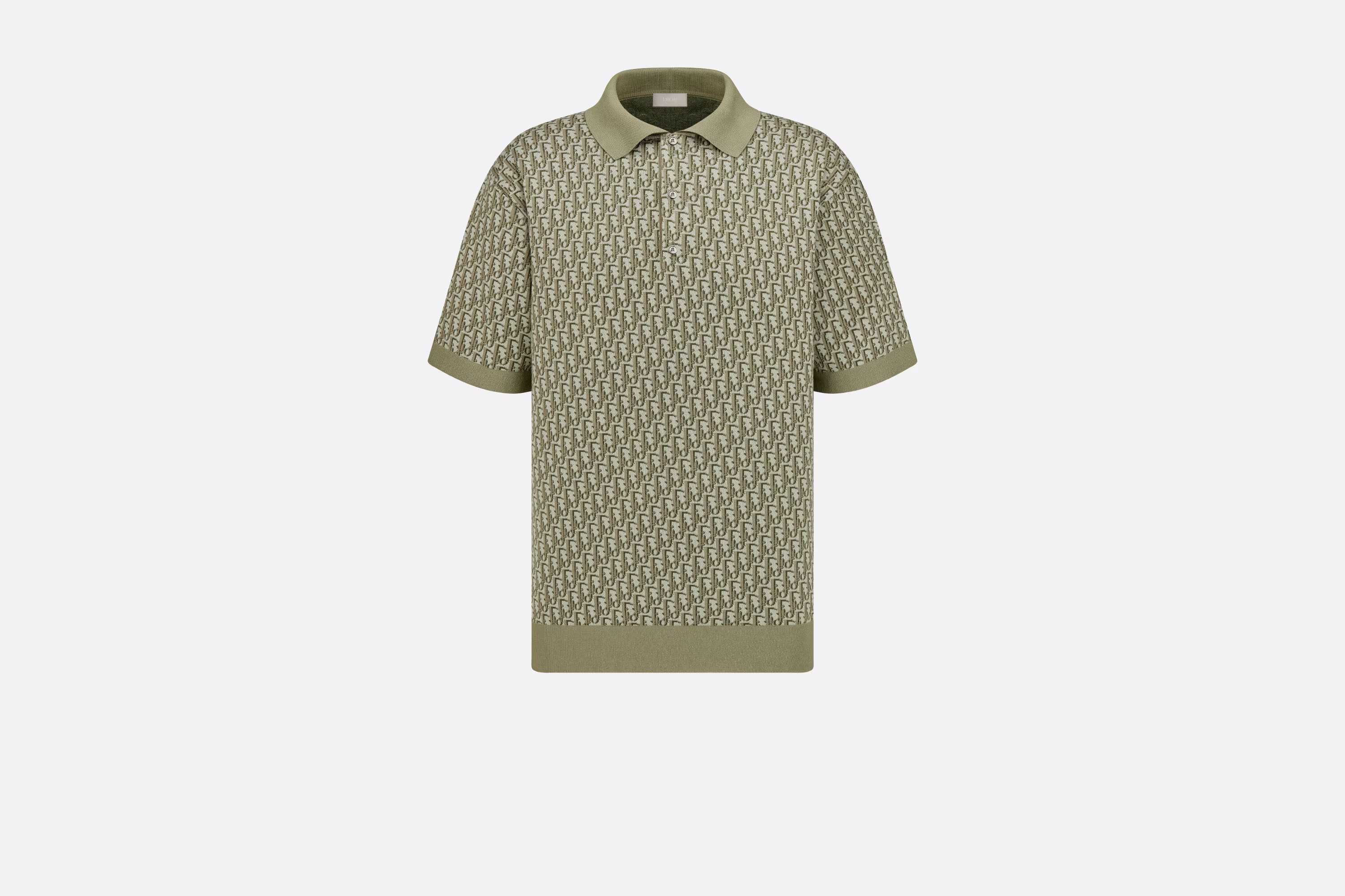 DIOR OBLIQUE - żakardowa koszulka Polo