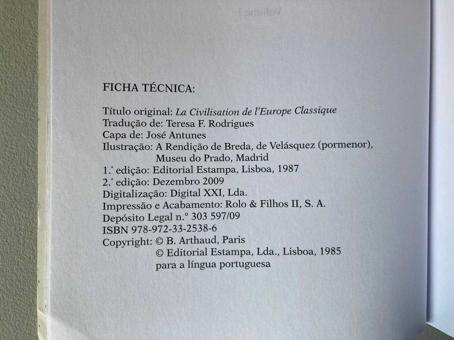 A Civilização da Europa Clássica, de Pierre Chaunu - Volumes 1 e 2