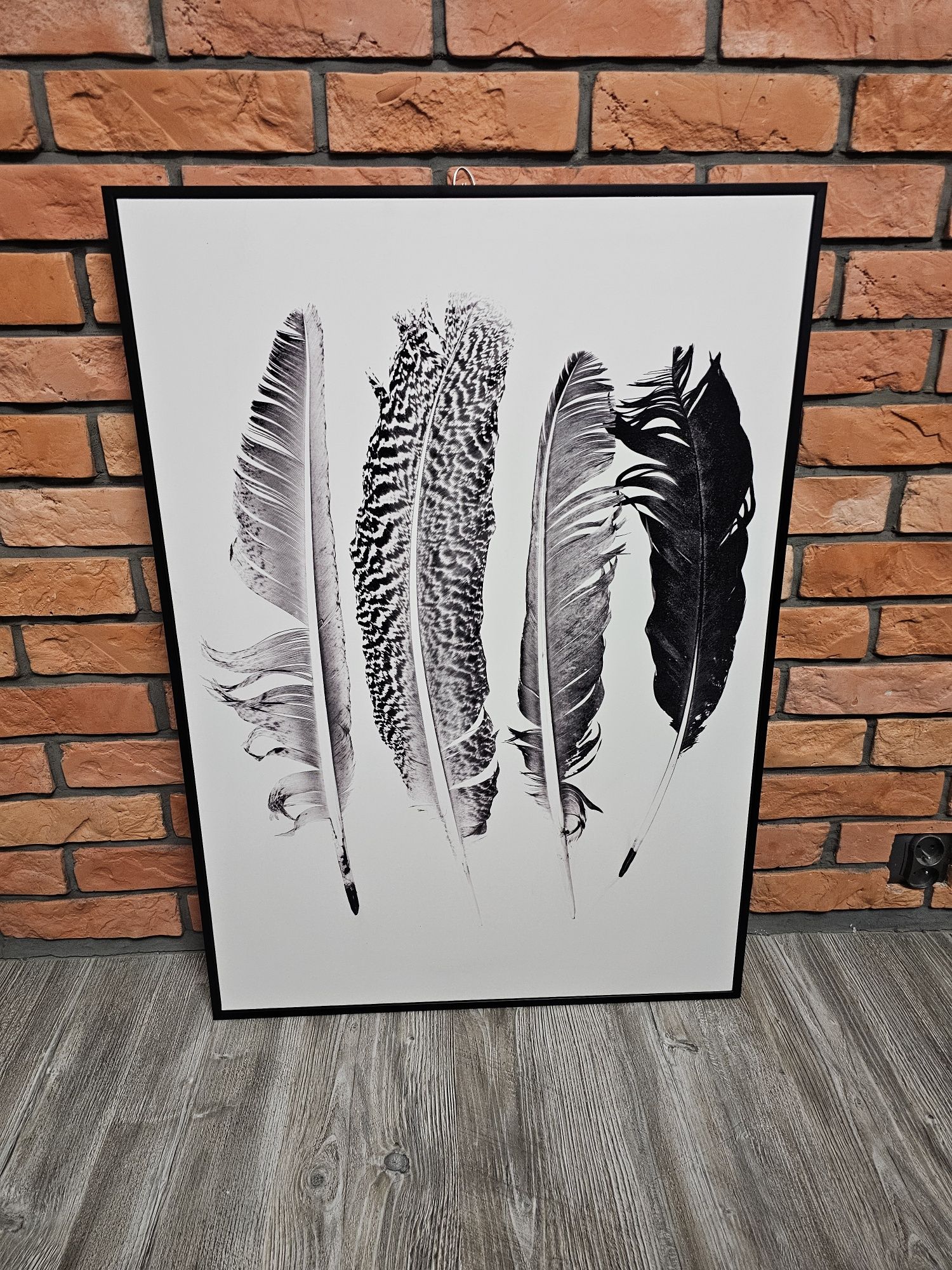 Dekoracja obraz pióra 67.5x95 cm