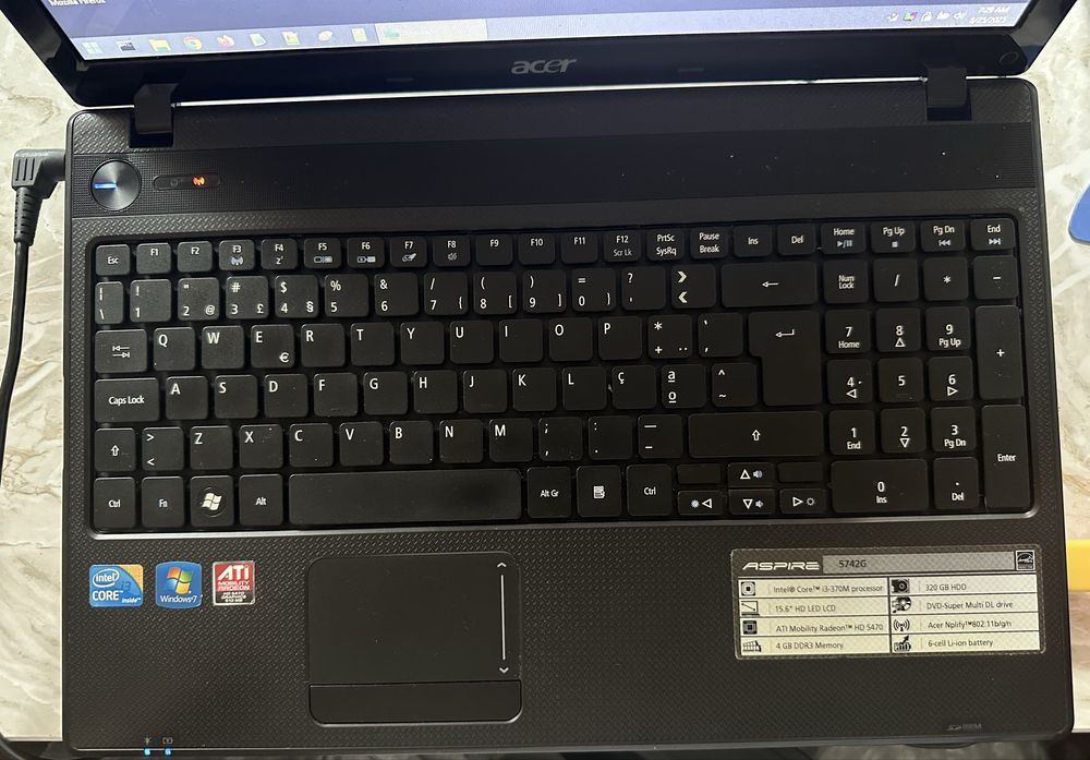 Acer Aspire 5742G i3, 4 GB RAM, ATI 5470 – Used, in good overall condition64284587619715122