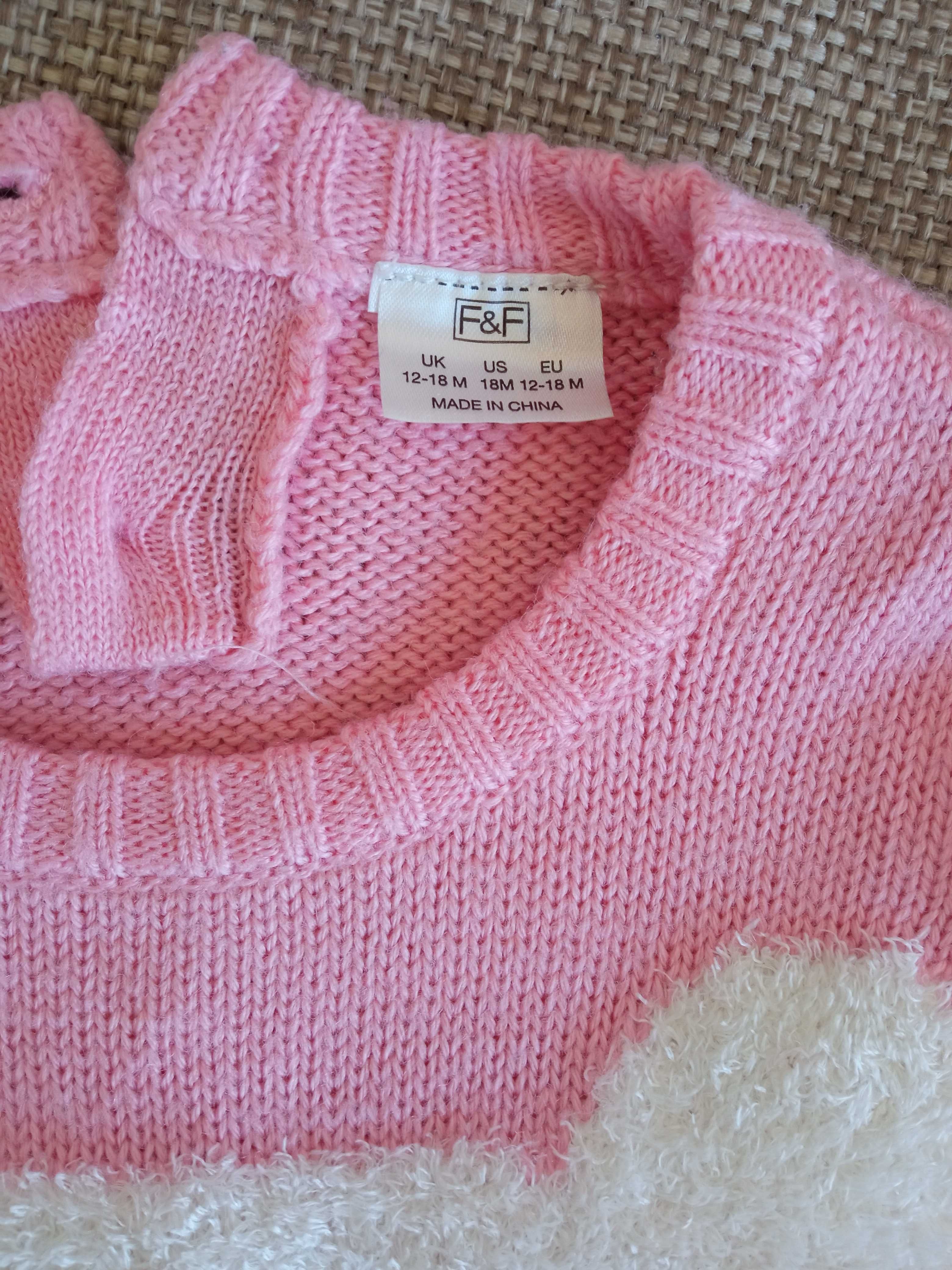 Sweter dla dziewczynki rozmiar 86 cm