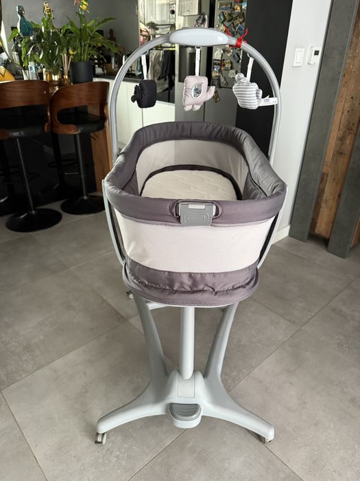 Łóżeczko Chicco Baby Hug 4in1 leżaczek Jak nowy +Dodatki