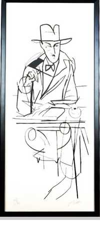 Serigrafia Fernando Pessoa, do mestre Julio Pomar