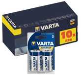 Zestaw 10x baterie alkaliczne VARTA R20 Typ D do piecyka gazowego