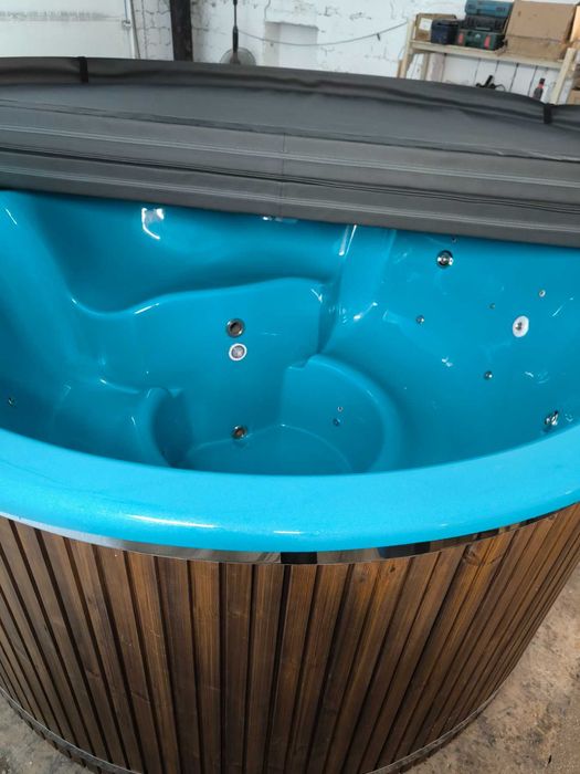 Balia ogrodowa gorąca beczka jacuzzi hydromasaż aeromasaż