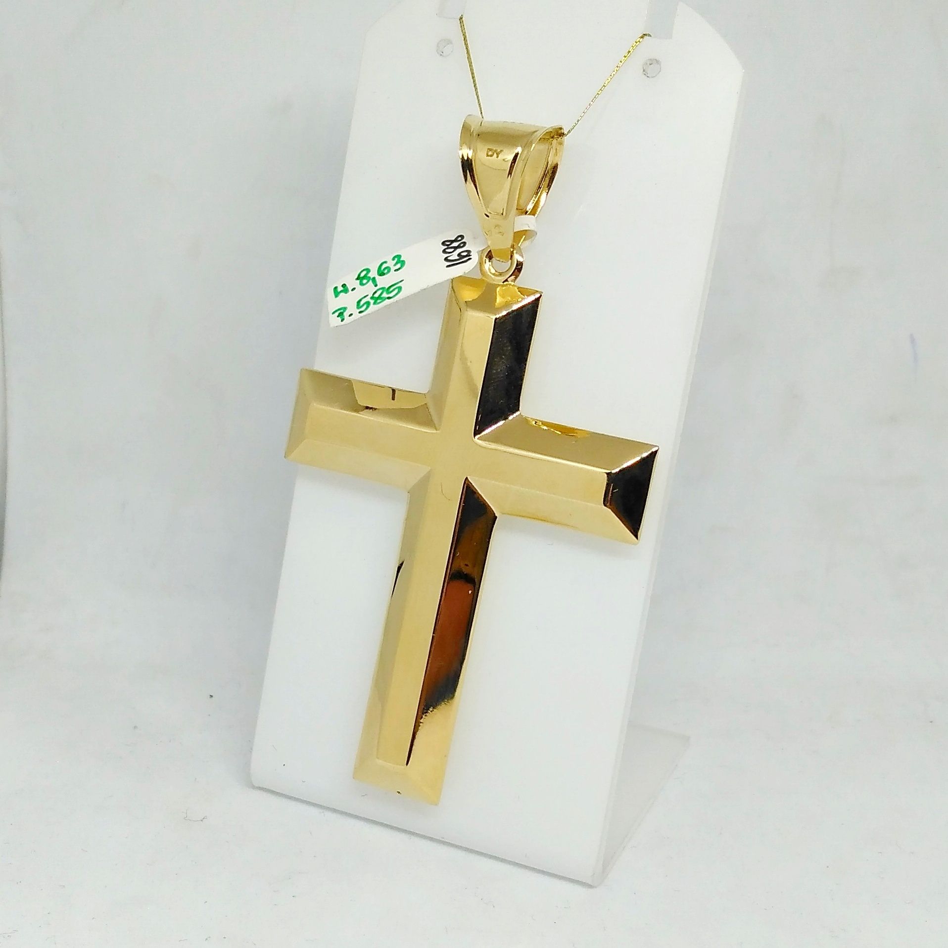 Złoty wielki krzyż / złoto 585