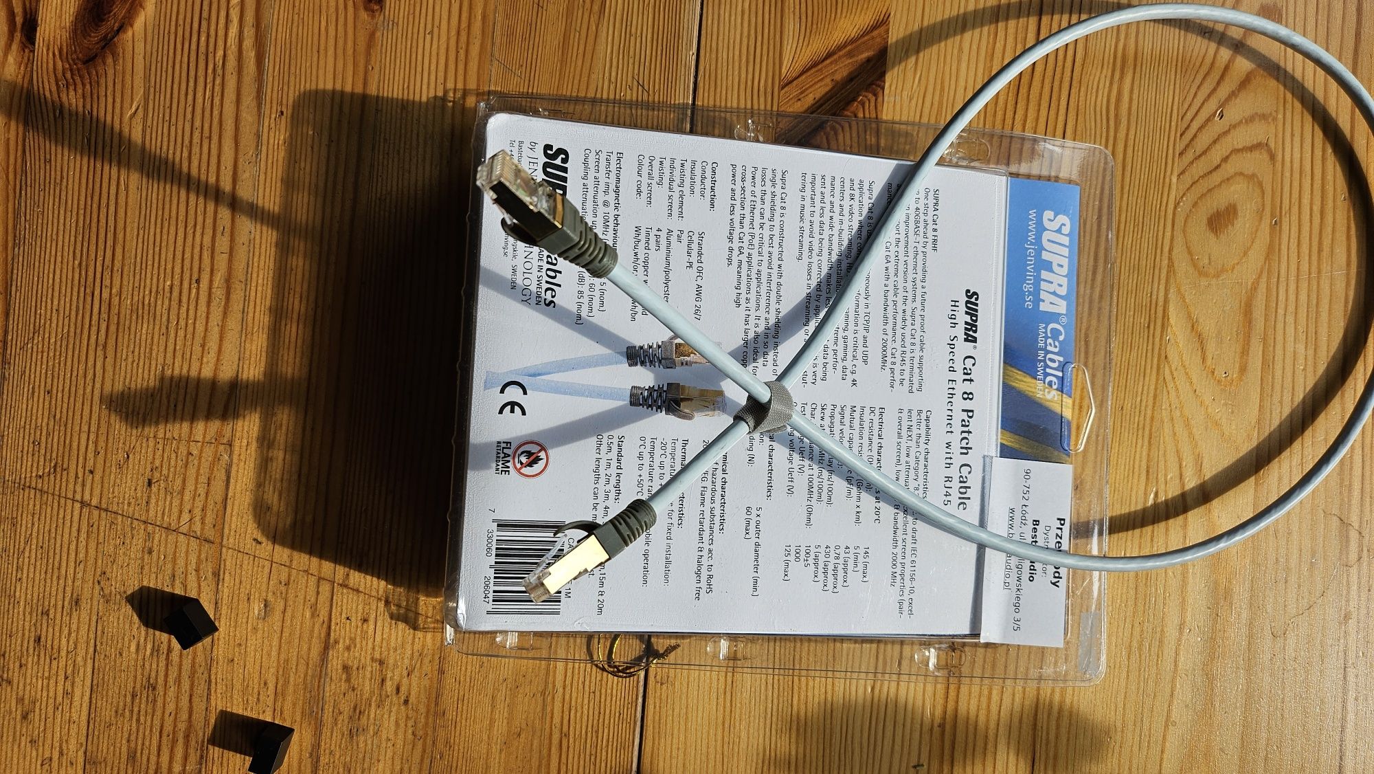 Supra cat 8 l 1 metr kabel lan audio