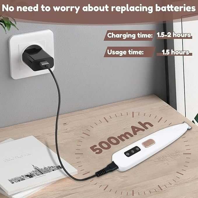 Trymer do łap dla zwierząt domowych bezprzewodowy wodoodporny LED