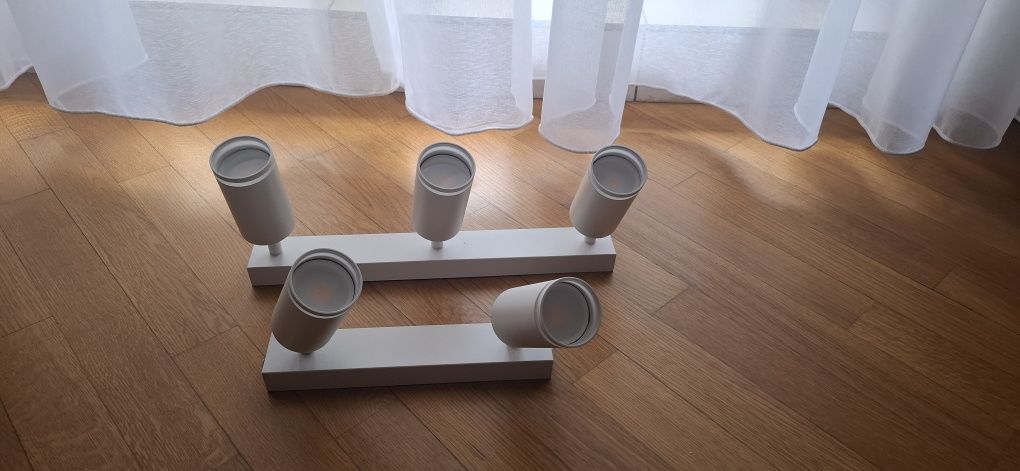 Komplet lamp Paris Gu10 z żarówkami kinkiet lampa sufitowa