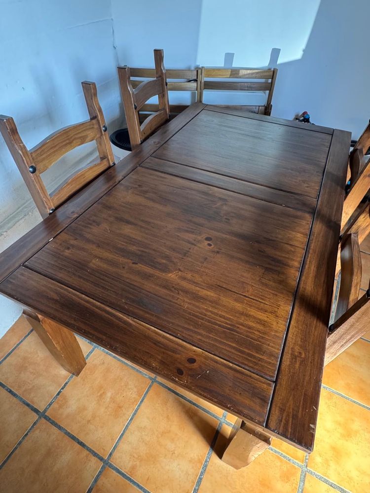 Mesa e Cadeiras Pinho