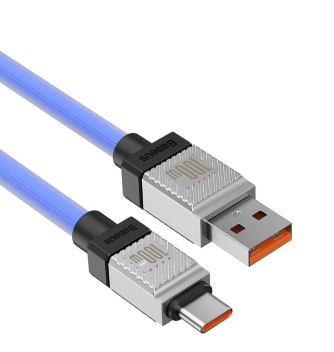 Baseus CoolPlay Series EOL Kabel 100W USB - Typ-C 2m. Niebieski