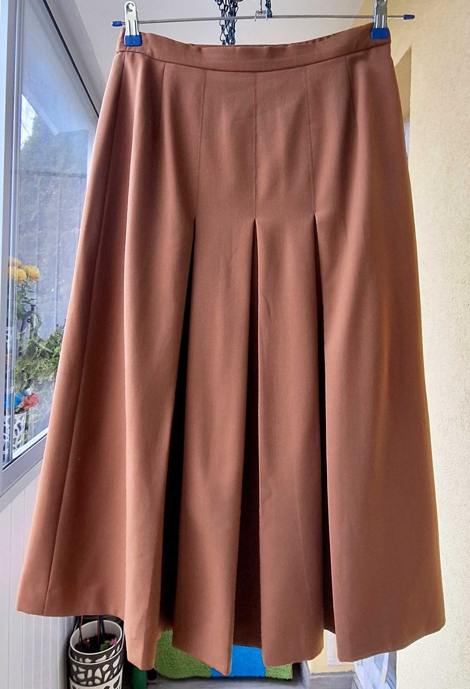 Wełniana plisowana spódnica Aquascutum vintage