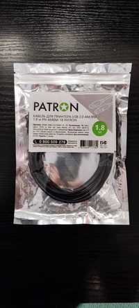 Кабель Patron USB 2.0 AM - BM 1.8 м Чорний (CAB-PN-AMBM-18)