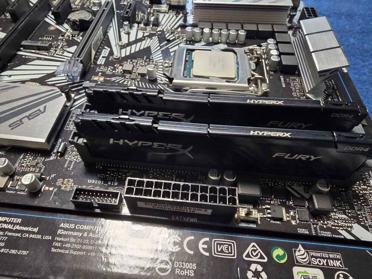 Комплект: Процесор Intel i7-9700k, материнська плата Asus z390, 32gb r