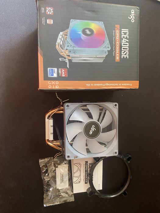 Кулер Aigo ICE400SE | 4 теплові трубки | Під AM4/AM5/Intel | 160W TDP