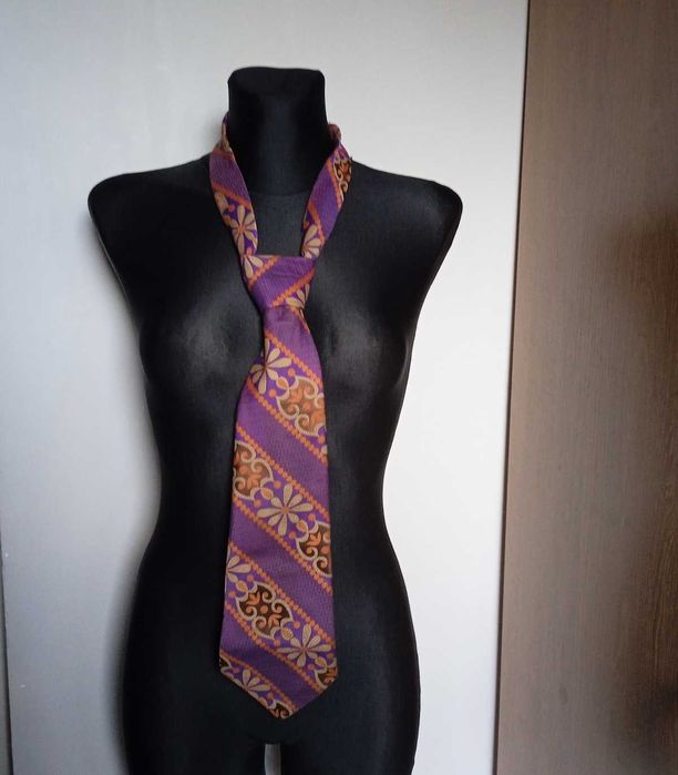 ORTAL Zakłady Przemysłu Jedwabniczego Łódź kolorowy krawat