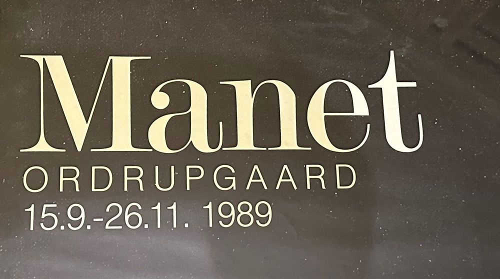 Édouard Manet Impressionista, Poster original exposição Dinamarca 1989