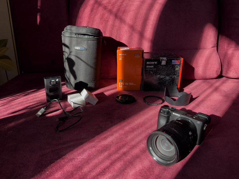 Aparat Sony a6400 + E PZ 18-105mm F4 G OSS