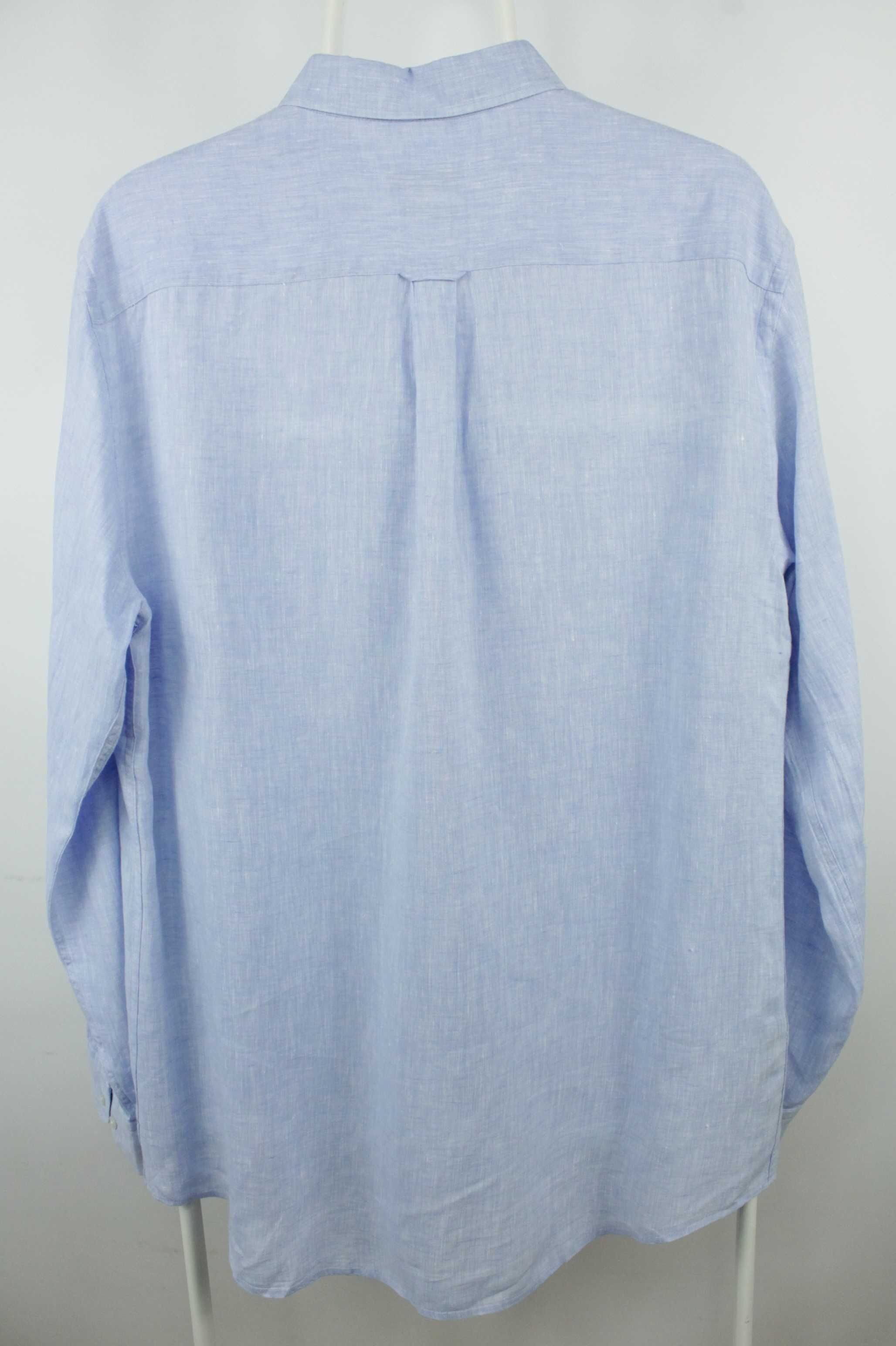 Стильна лляна сорочка рубашка Massimo Dutti Regular Fit Розмір Л 52