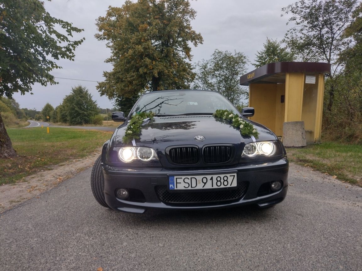 Wynajem auta na ślub kultowe BMW 325i w cabrio wolne terminy na rok 25