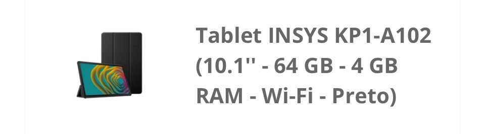 Tablet insys  10